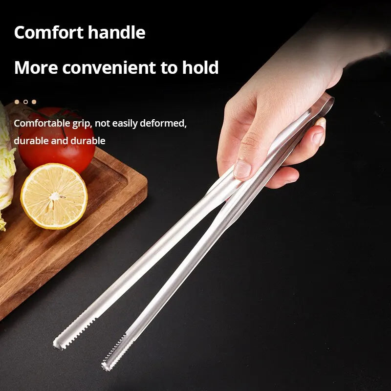 304 stainless steel barbecue tongs
