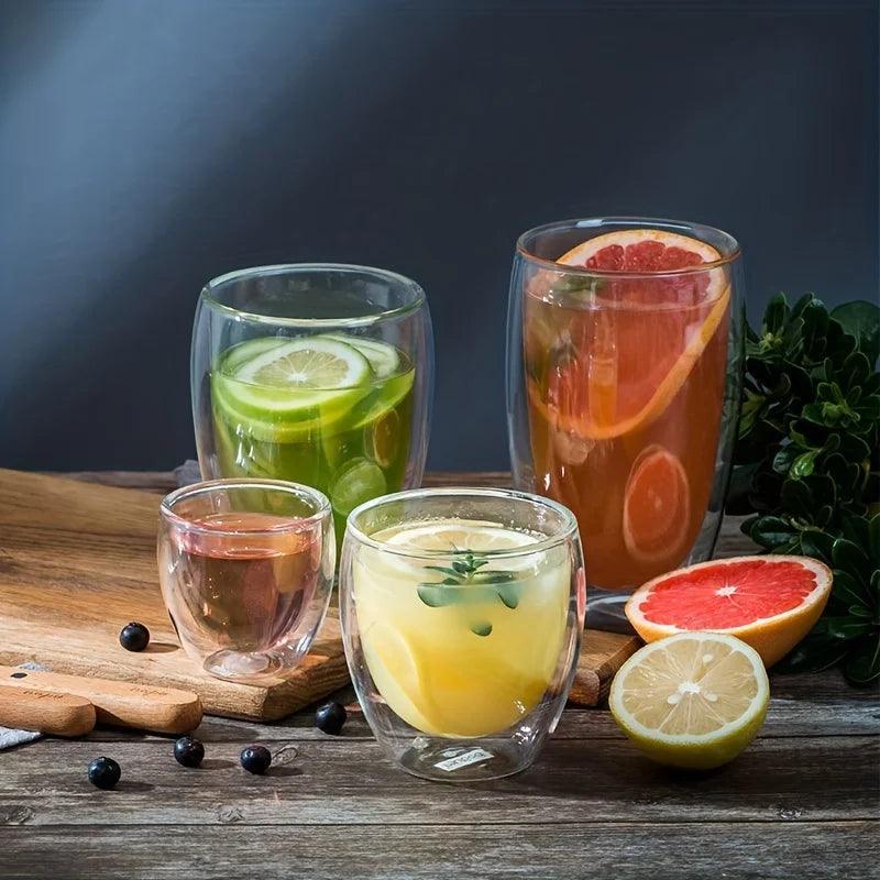 double wall glass cup
