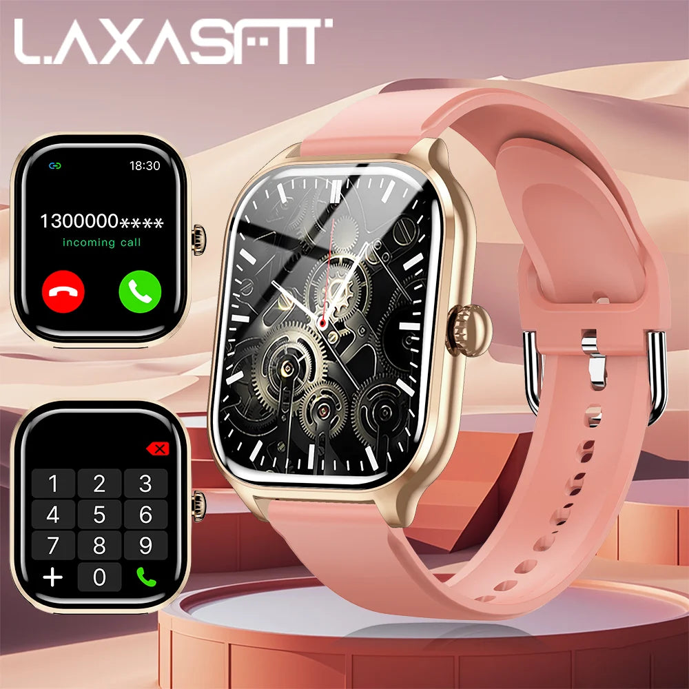 ساعة ذكية LAXASFIT بمكالمات بلوتوث